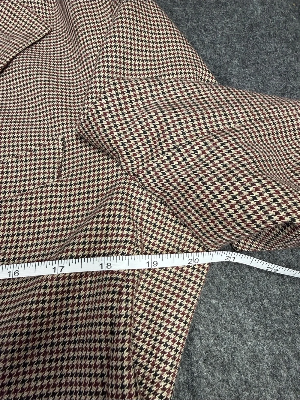 FeFe Men's Two-Button Houndstooth Sport Coat - Brown/Black